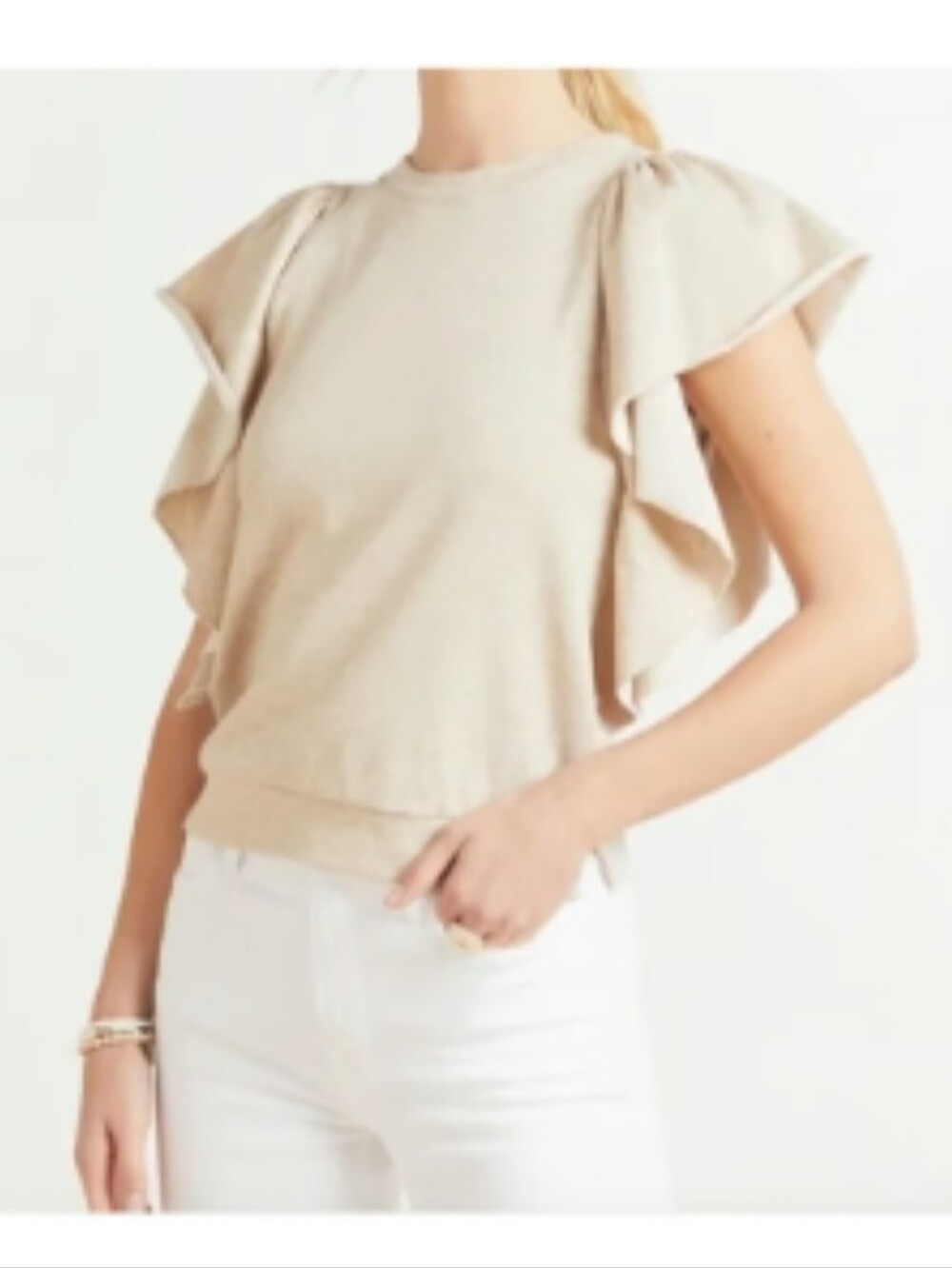 Evereve Ruffle Sleeve Top